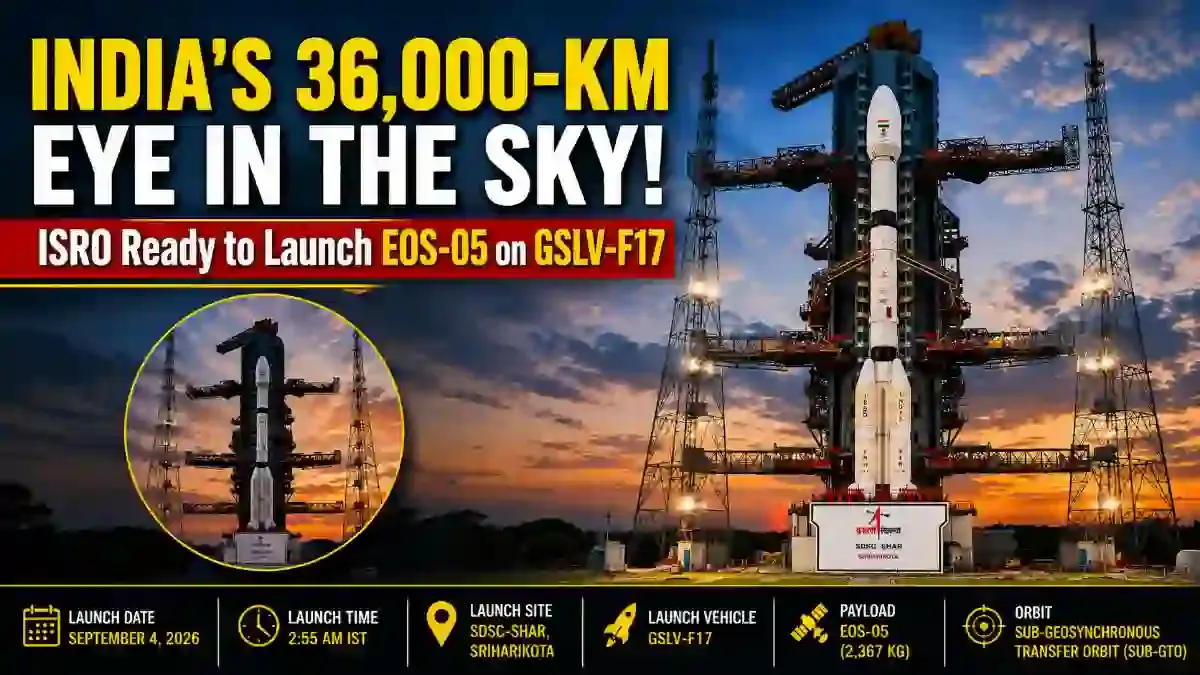 ISRO Set to Launch EOS-05 Aboard GSLV-F17 on September 4