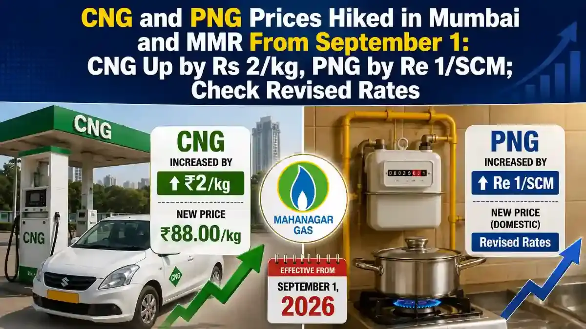 Mahanagar Gas CNG Price Hike in Mumbai From September 1: Rates Rise to Rs 88