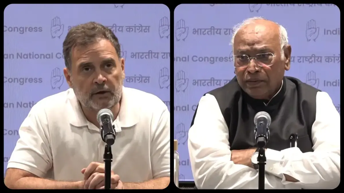 राहुल गांधी और खड़गे का हमला: 'छात्र लाठीचार्ज और मंदिर ट्रस्ट पर जवाब दे केंद्र' - Politics