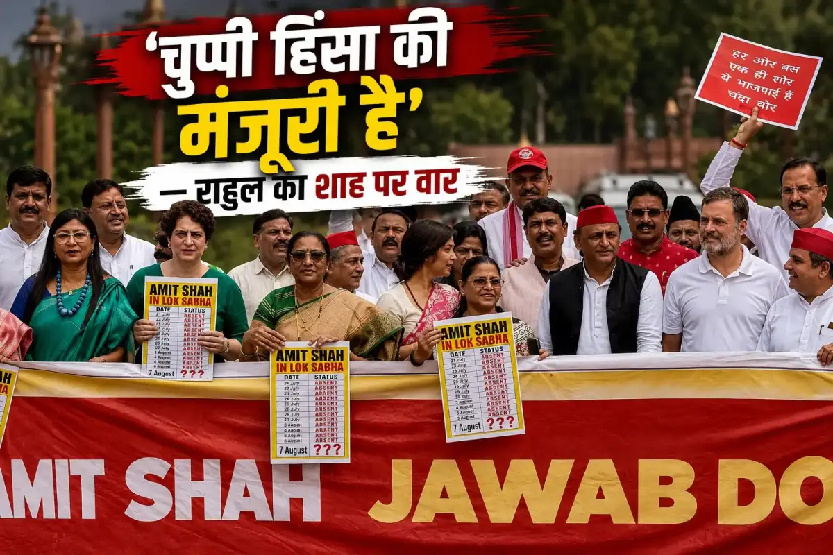 'चुप्पी हिंसा की मंजूरी है': राहुल गांधी का अमित शाह पर तीखा हमला - Politics